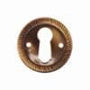 ANTIQUE STAMPED BRASS KEYHOLE COVER BM-1209AB ANTIQUE STAMPED BRASS KEYHOLE COVER
