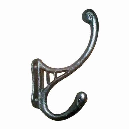 BLACK CAST IRON HALL TREE COAT HOOK
