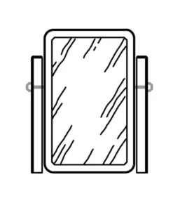 Brass Cheval Mirror Mount Bolts F-567P Brass Cheval Mirror Mount Bolts 1