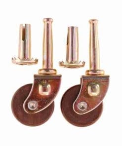 Brass and Wood Casters