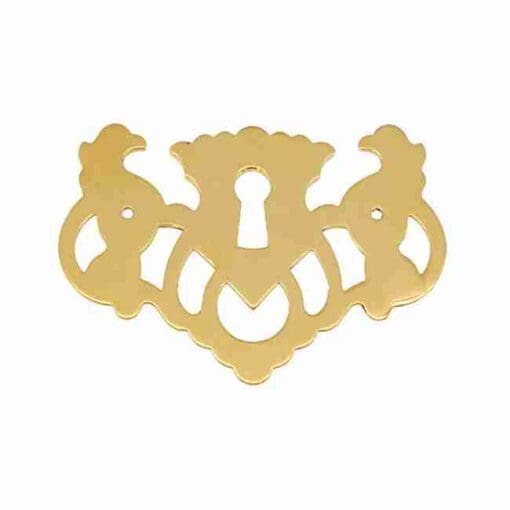 CHIPPENDALE KEYHOLE COVER ESCUTCHEON