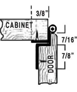 Lipped Cabinet Door Hinge 1