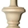 TURNED HARDWOOD SPINDLE FINIAL W1-6209