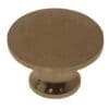 KNOB FOR STACKED BOOKCASE BRASS FOR GLOBE WERNEKE MACEY BARRISTER BOOKCASES 3/4 INCH DIAMETER BM-1224+AB