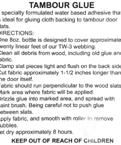 Tambour Roll Door Glue