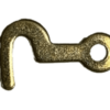 Small Brass Flat Hook
