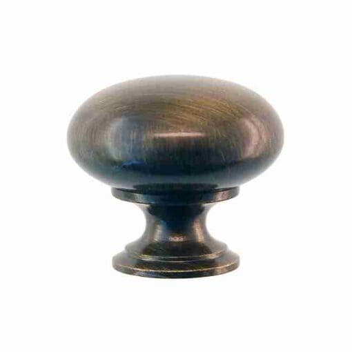 Smooth Antique Brass Knob