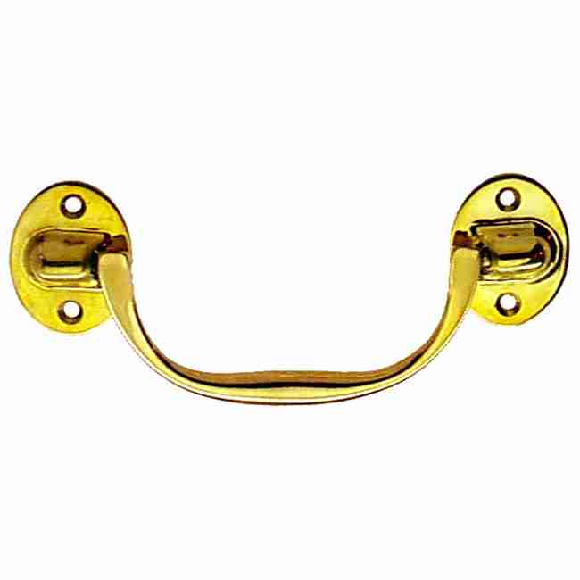 Solid Brass Trunk Handle BM-1140PB Solid Brass Trunk Handle