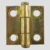 BRASS PLATED STEEL FLAT BUTT HINGE 1 X 1 INCHES D-1663