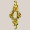 STAMPED BRASS VICTORIAN KEYHOLE COVER B-0251