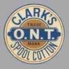 SPOOL CABINET LABEL DECAL CLARKS H-1050