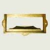 BRASS PLATED FILE LABEL CARD HOLDER WITH FINGER PULL D-3139