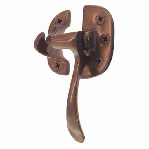 Solid Antique Brass Right Hand Ice Box Latch BM-1505AB
