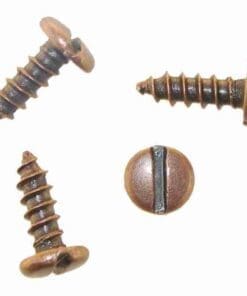 Antique Copper Slotted Screws