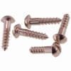 NICKEL FINISH ROUND HEAD SLOTTED WOOD SCREWS 20 COUNT 5X5/8 BM-1009PN