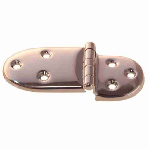 OVAL ICE BOX HINGE CAST NICKEL PLATED BRASS NOT PAIRS BM-1502PN