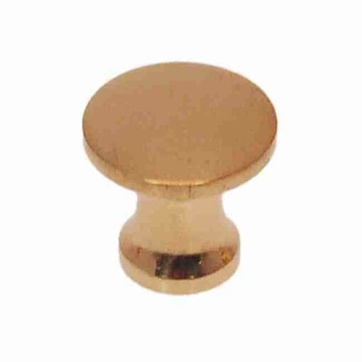 KNOB FOR STACKED BOOKCASE IN CAST BRASS FOR GLOBE WENICKE MACEY BRANDS 1/2 INCH DIAMETER BM-1222PB