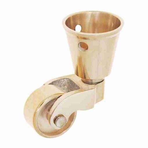 Small Solid Brass Cup Caster