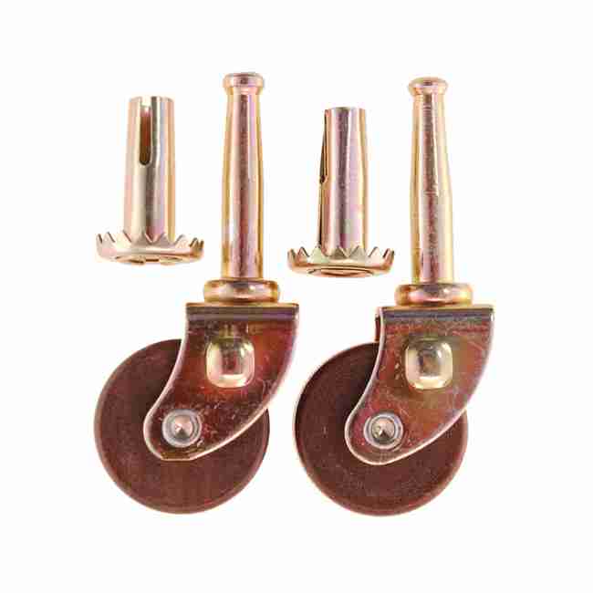 Brass and Wood Casters