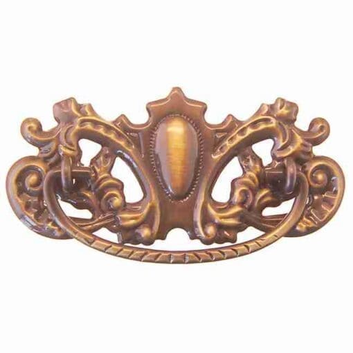 ANTIQUE SOLID STAMPED BRASS VICTORIAN DRAWER PULL BM-1152AB