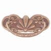 VICTORIAN DRAWER PULL IN ANTIQUED CAST BRASS 3 INCH CENTERS BM-1105AB