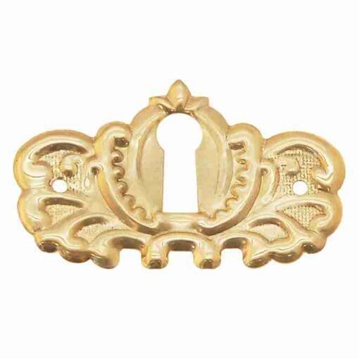 STAMPED BRASS VICTORIAN KEYHOLE COVER BM-1208PB