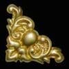 STAMPED BRASS CORNER ORNAMENT FOR BOXES AND PICTURE FRAMES SOLD BY EACH B-4679