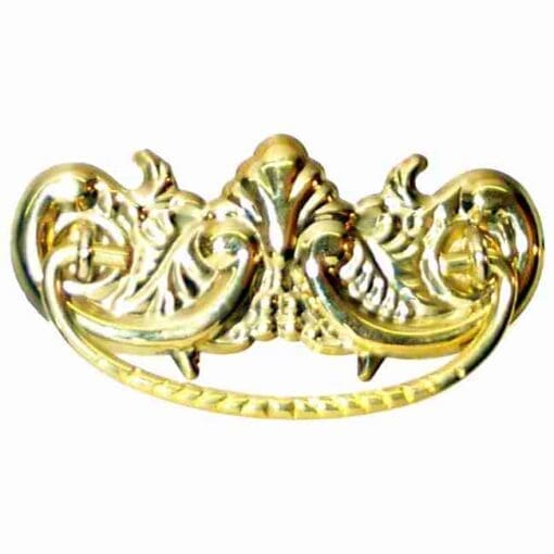 Victorian Stamped Brass Pull