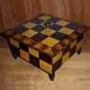 Checker Finished Wooden Lidded Box AA-12850