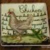 Colorful Homart Porcelain Chicken Tray Plate for Home Display HA-7017-295