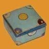 HOMART BLUE KIMONO LIDDED PORCELAIN BOX HA-7021-10
