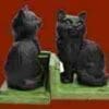 Pair Of Homart Black Kitten Bookends HA-1668-2