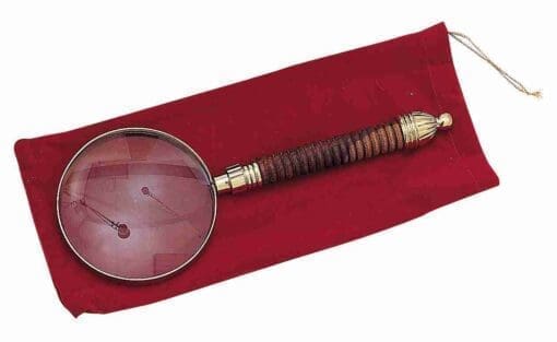 Wood And Brass Magnifying Glass UDA-178