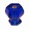 Cobalt Blue Hexagon Shaped Glass Knob BM-5212