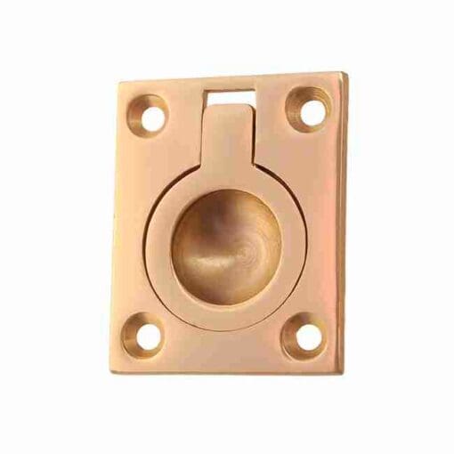 POLISHED SOLID BRASS RECESSED RING PULL BM-1141PB