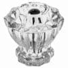 FLUTED CLEAR GLASS KNOB WITH NICKEL PLATED BOLT. 1-1/2 INCH DIAMETER BM-5208