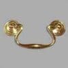 BRASS PLATED QUEEN ANNE DRAWER PULL 3 INCH CENTERS TR-T4542/3P