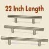 STAINLESS STEEL BAR PULL HC-9529-100 22 INCHES LONG