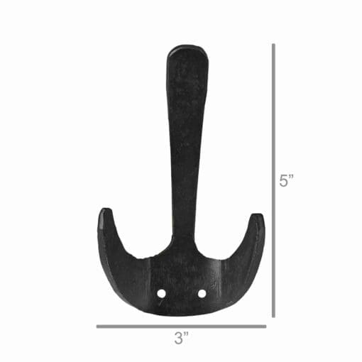 Set of 6 Industrial Wall Hooks for Hats and Coats - HA-3104-2
