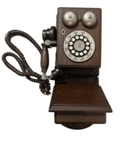 Oak Antique Telephone Parts