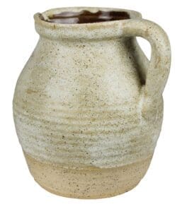 White Ceramic Umbria Pitcher HA-4985-6 White Ceramic Umbria Pitcher 2