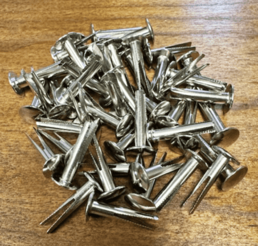 Nickel Split Trunk Rivets 1