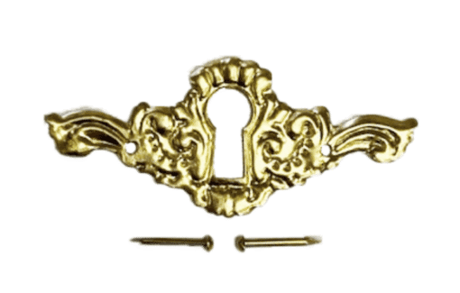Stamped Brass Keyhole Cover